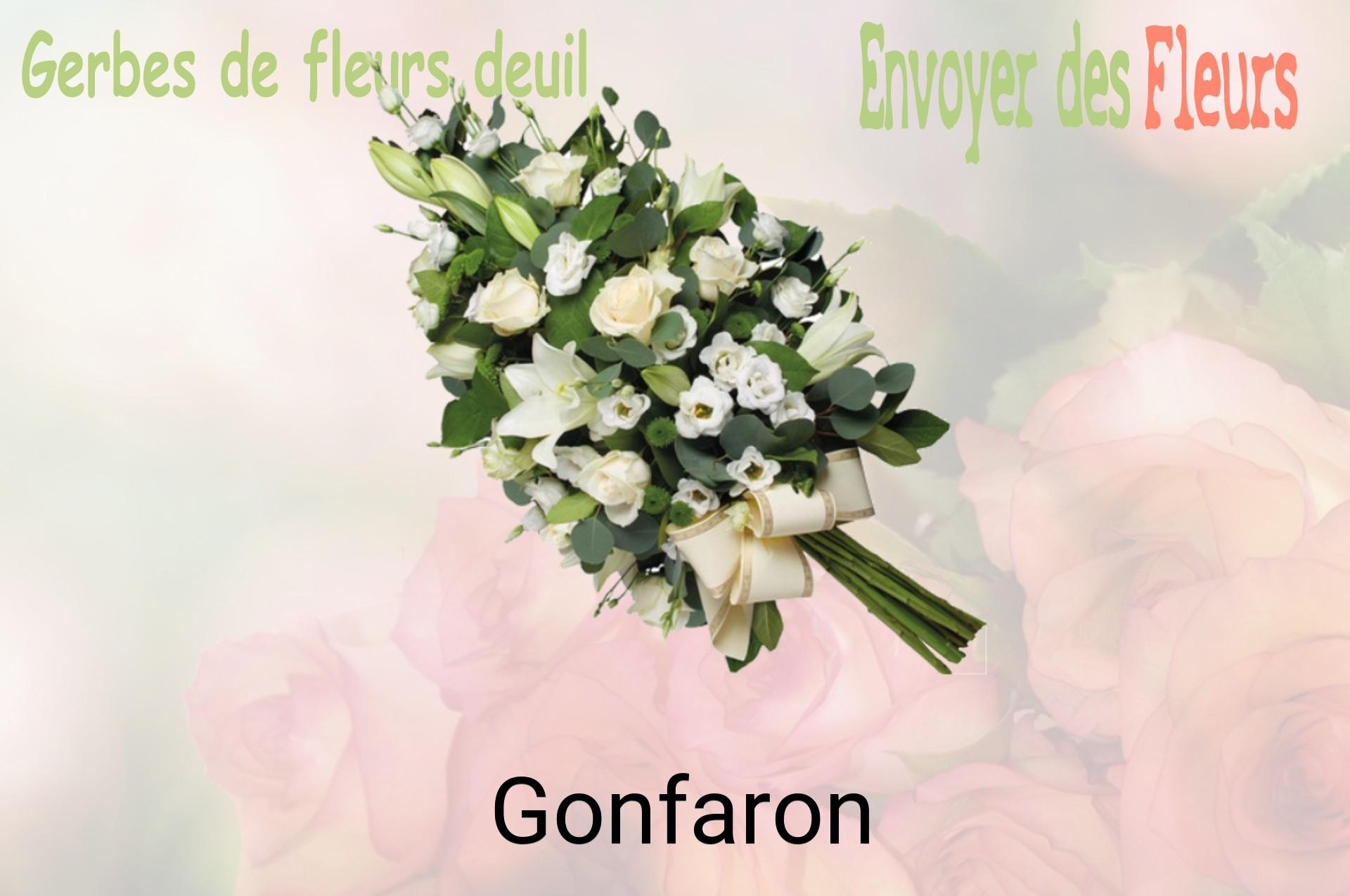 Gerbe de fleurs de deuil livrée à Gonfaron
